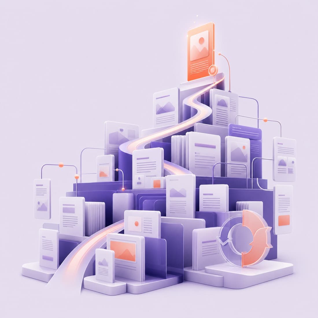 A growing library of connected content assets