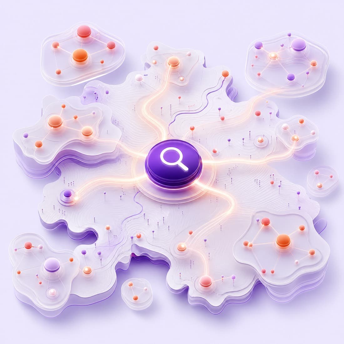 A map of search opportunities and connected content topics